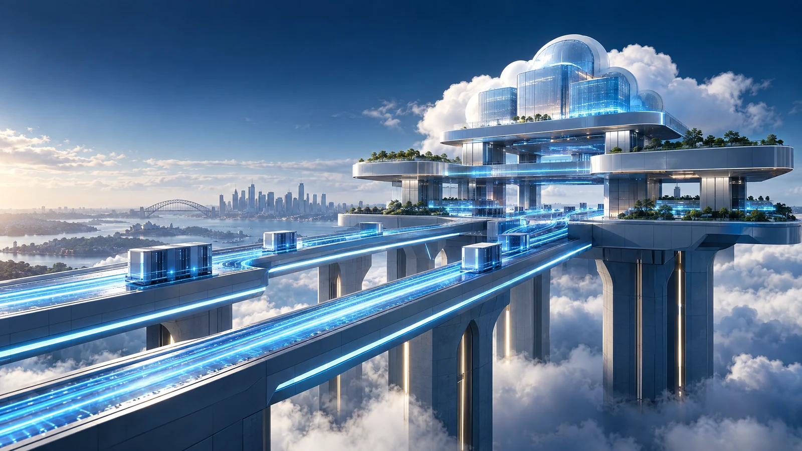 Layered cloud platform architecture supporting multiple software delivery streams.