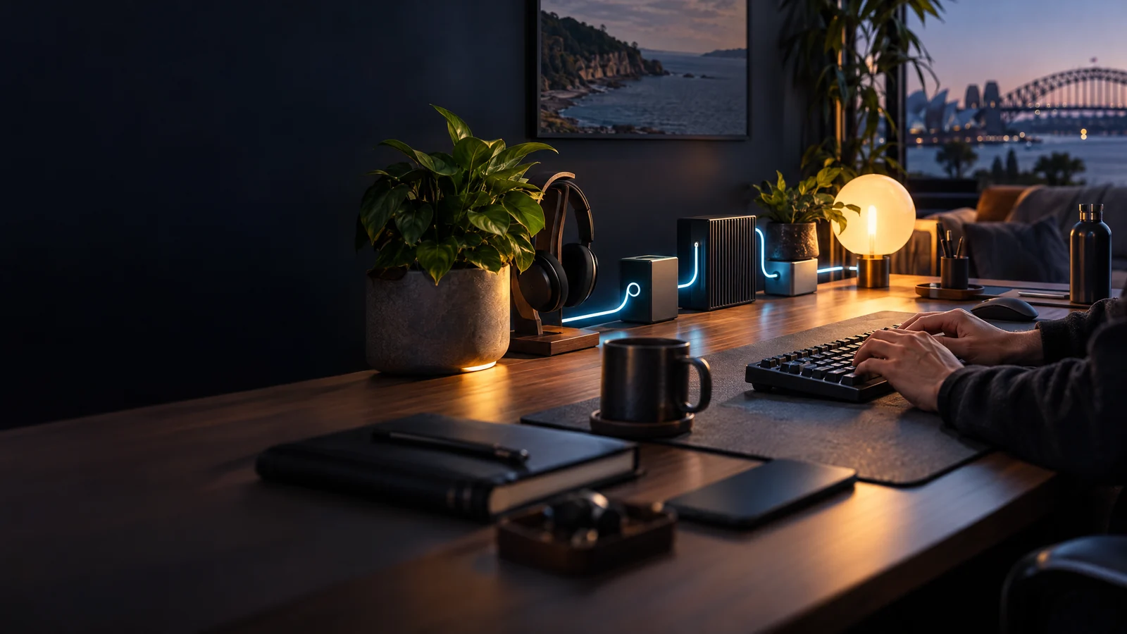 Calm developer workspace with friction-free tools and focused engineering workflow.