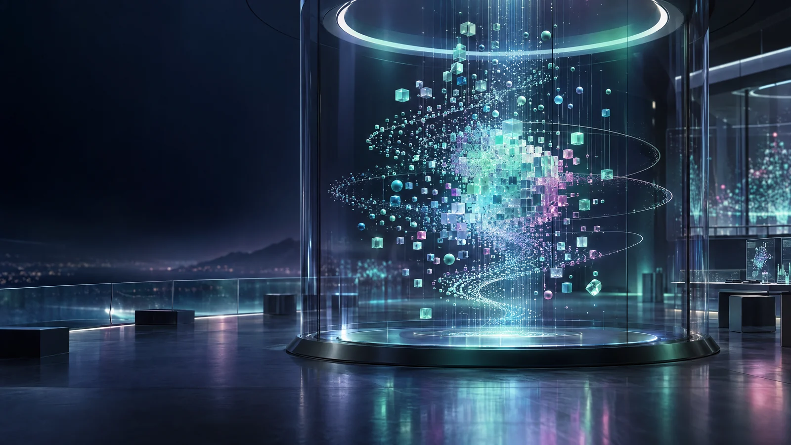 Controlled synthetic data patterns inside a secure simulated data environment.