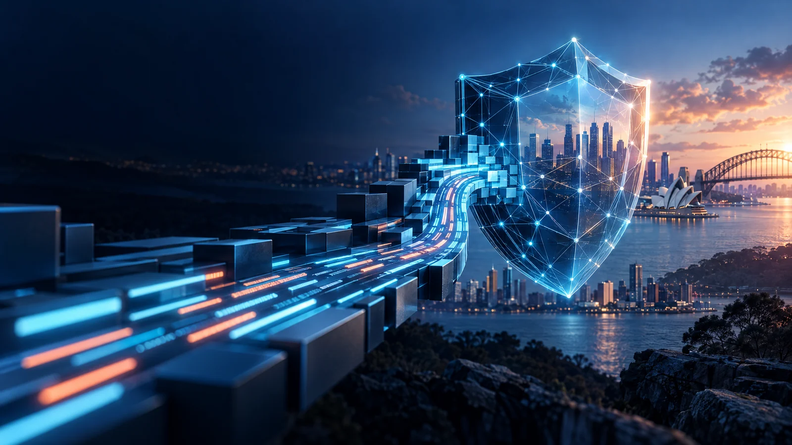 Secure software delivery path integrating cybersecurity and development architecture.